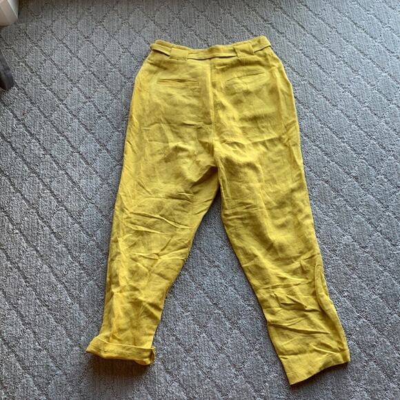 Elevenses high waisted pants linen cotton blend summer office lightweight - Picture 6 of 6